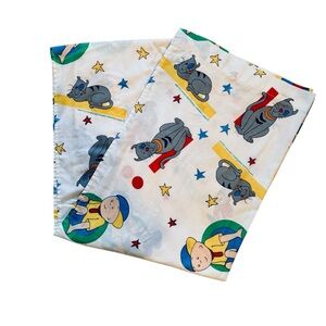 VTG 2000 Y2K Caillou Early Character Gilbert Flat Sheet Size: TWIN